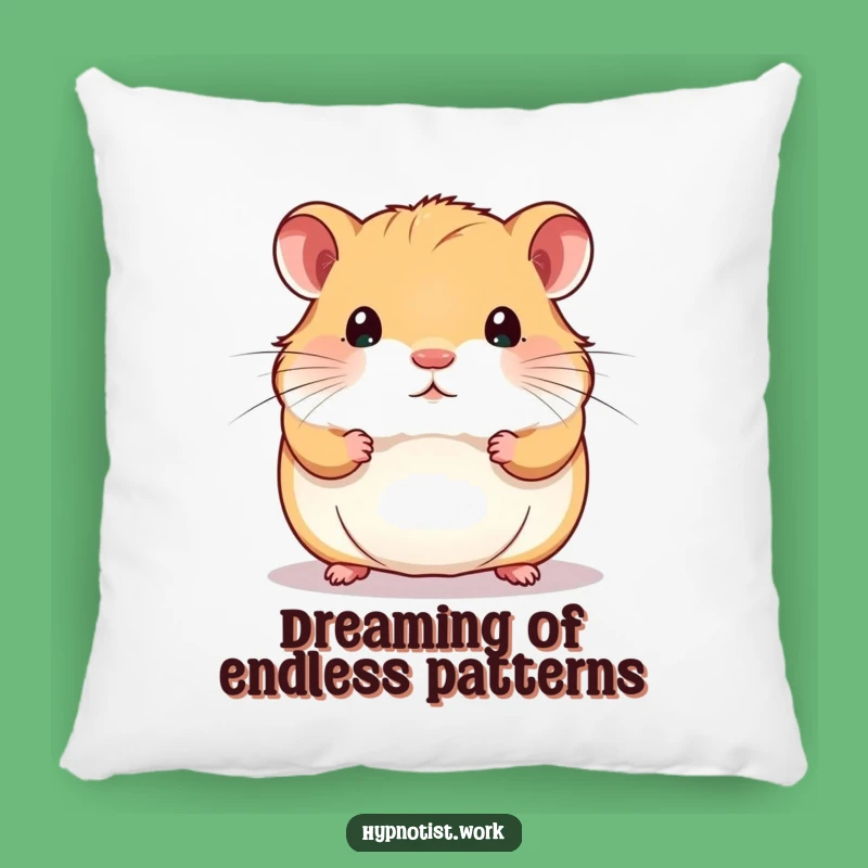 Funny Hamster Swirl Pattern Pillow: Cozy Comfort with a Mesmerizing Spin