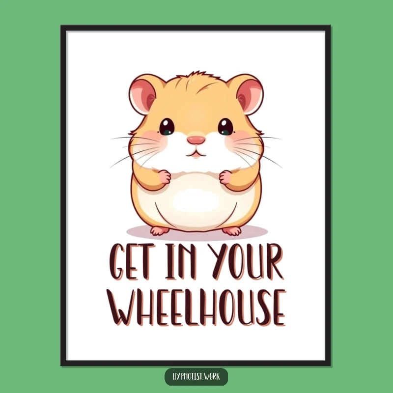 Free Printable Swirling Hamster Wall Art - Funny Downloadable Decor for Intrigue