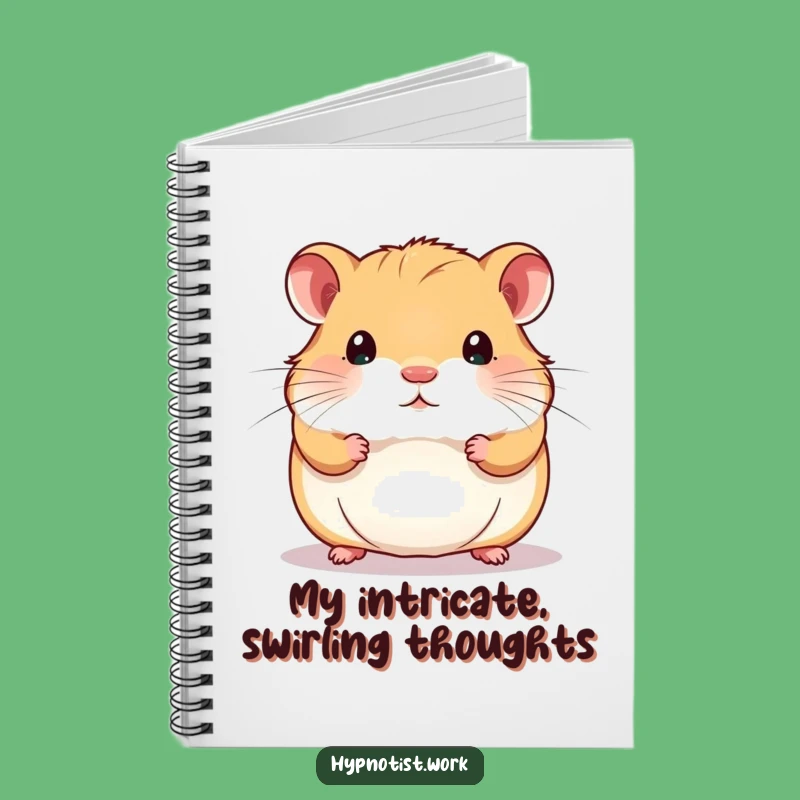 Funny Hamster Swirl Pattern Notebook: Mesmerizing Spin for Creative Ideas